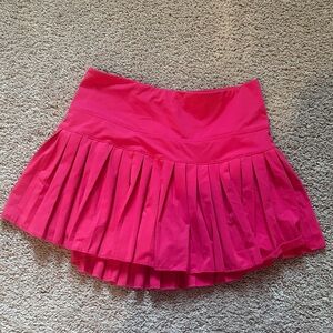 Vibrant Pink Pleated Mini Skirt